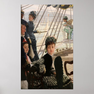 Tissot - Der Tanz an Bord 1874 Poster