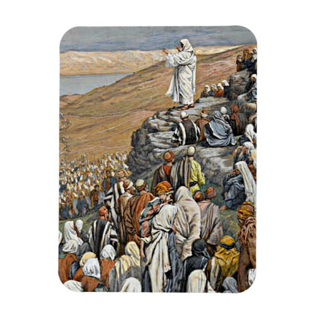 Tissot - Die Predigt auf dem Berg Magnet (Vertikal)
