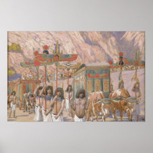 Tissot - Jakobs Leichnam wird nach Ägypten gebrach Poster