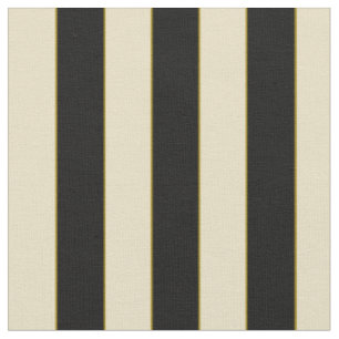 Tissu 3/4" rayure blanche cassée noire avec l'accent