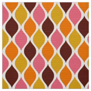 Tissu 60s les années 70 simple palette rétro