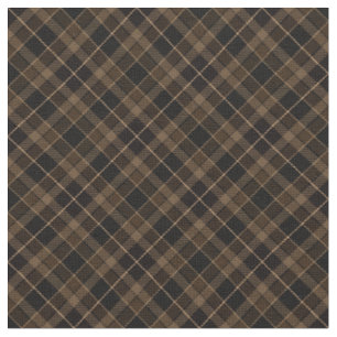 Tissu 90s Escapé Plaid Motif Brown Grunge Terrain foncé