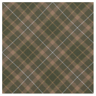 Tissu 90s Escapé Plaid Motif Brown Grunge Terrain foncé