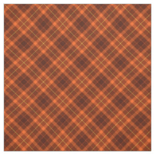 Tissu 90s Plaid incliné Nice Automne Motif Orange Grunge