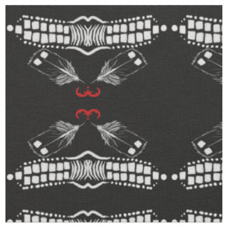 Tissu à double courbe en plumes de Loin wabanaki