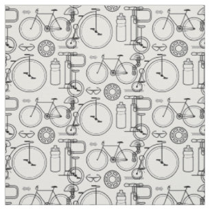 Tissu à motif de cyclisme avec impression de bicyc