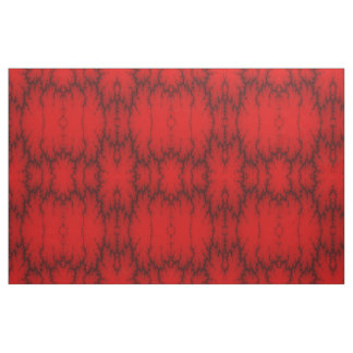 Tissu à motif de foudre rouge