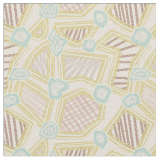 Tissu à motif géométrique abstrait pastel moderne