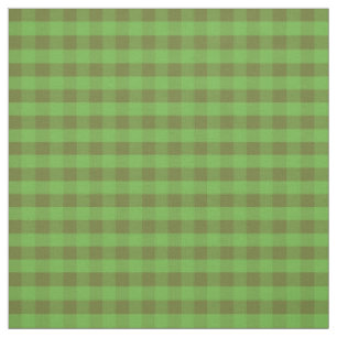 Tissu à motif Gingham à carreaux Vert des champs d