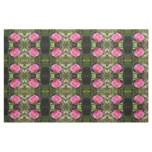 Tissu à motifs floraux rose Zinnia