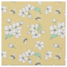Abeille de miel or floral