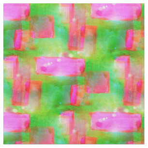 Tissu Abrégé sur lumière du soleil peint jaune, rose