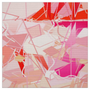 Tissu Abrégé sur moderne la moitié du siècle, rose d