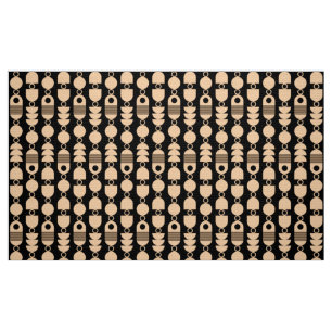 Tissu Abstrait 140823 - Sable sur noir