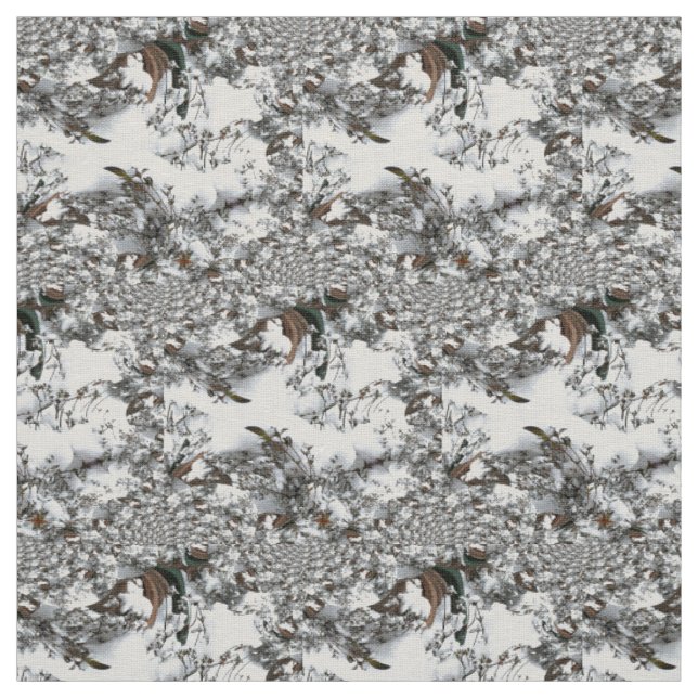 Tissu Abstrait de neige (Échantillon)