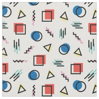 tissu abstrait de style de Memphis des années 80