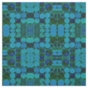 Tissu abstrait des cercles 369 de bleus layette