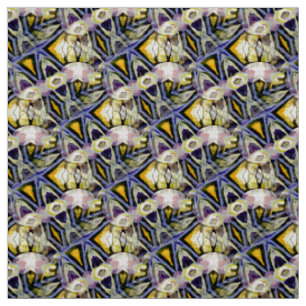 Tissu Abstrait kaléidoscope géométrique