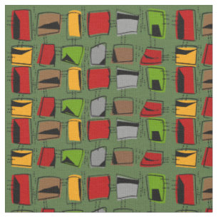 Tissu abstrait moderne 25 de la moitié du siècle