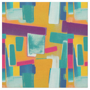 Tissu Abstrait moderne du milieu du siècle