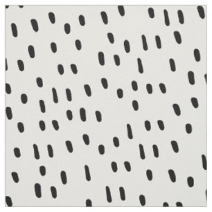 Tissu Abstrait moderne noir & blanc Motif de point tenda