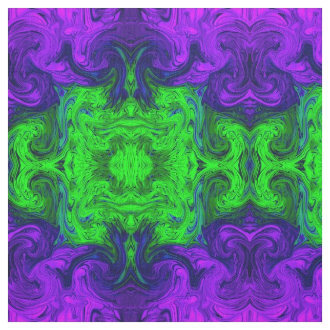 Tissu abstrait texturisé par pourpre vert (Échantillon)