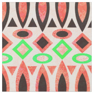 Tissu Abstraite folk ethno-africaine traditionnel
