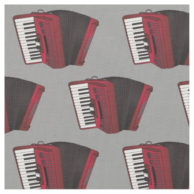 Tissu Accordiens Musicien de musique Grey (Fermer)