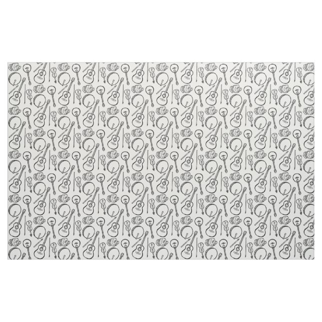 Tissu acoustique irlandais d'instruments de musiqu (Fat Quarter)