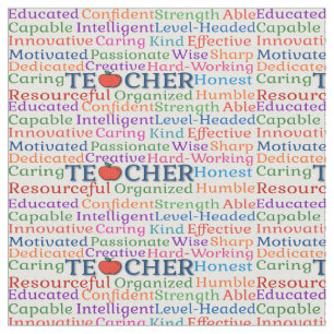 Tissu Adjectif de Teacher 