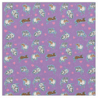 Tissu adorable d'impression de rat
