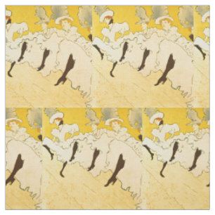 Tissu Affiche de la danseuse jaune de Toulouse Lautrec