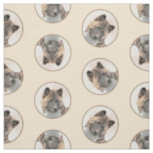 Tissu Akita American Japanese Inu Sable Peinture Chien A