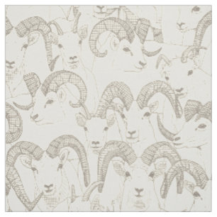 Tissu Alaskan Dall mouton perle naturelle