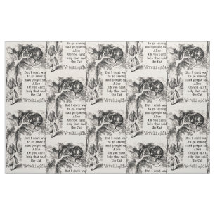 Tissu Alice au pays des merveilles ; Chat de Cheshire