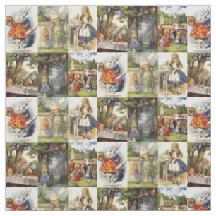 Tissu Alice au pays des merveilles Grands carrés