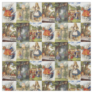 Tissu Alice au pays des merveilles Grands carrés