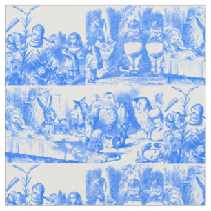 Tissu Alice au pays des merveilles Toile bleue de Juoy