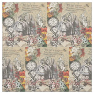 Tissu Alice Aventures Merveilleterre Rideau Classique Ar