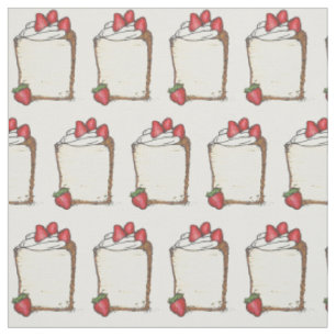 Tissu Aliments doux Angel Aliments Angelfood Fraises de