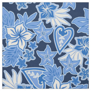 Tissu Aloha Heart Hawaiian Hibiscus Tropical