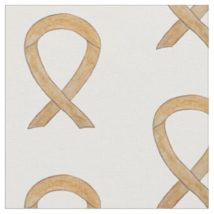 Tissu Amber Awareness Ruban Art Appendice Cancer Fabric