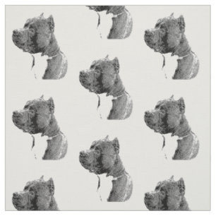 Tissu américain de motif de chien de despote