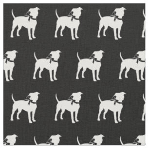 Tissu American Staffordshire Chien Silhouette Animaux de