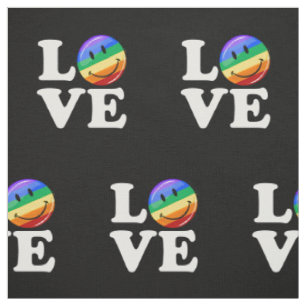 Tissu Amour avec un drapeau heureux LGBT gai