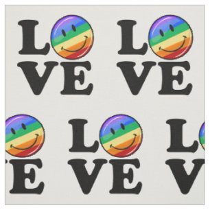 Tissu Amour avec un drapeau heureux LGBT gai