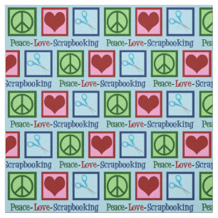 Tissu Amour Scrapbooking de paix