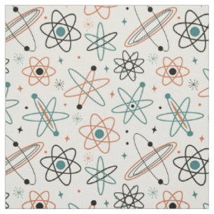 Tissu Amusant Espace atomique âge Motif du milieu du siè