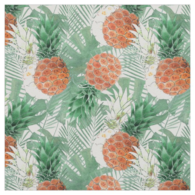 Tissu Ananas, couple doux. (Échantillon)