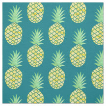 Ananas hawaïens jaunes et verts d'aquarelle